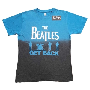 The Beatles - Get Back Uni Blue Dip-Dye    i gruppen MERCHANDISE / T-shirt / Pop-Rock hos Bengans Skivbutik AB (5528385r)