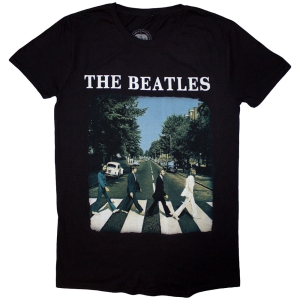 The Beatles - Abbey Road & Logo Uni Bl   (5XL) i gruppen MERCHANDISE / T-shirt / Pop-Rock hos Bengans Skivbutik AB (5528579)