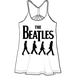 The Beatles - Abbey Road Silhouette Bbydll Lady Wht Ve i gruppen ÖVRIGT / BW-T-shirts hos Bengans Skivbutik AB (5528891)