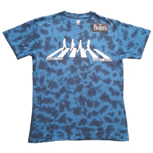The Beatles - Abbey Road Crossing Uni Blue Dip-Dye    i gruppen MERCHANDISE / T-shirt / Pop-Rock hos Bengans Skivbutik AB (5528946r)
