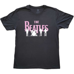 The Beatles - Band Silhouettes Uni Bl    i gruppen MERCH / T-Shirt / Rockoff_Nya April24 hos Bengans Skivbutik AB (5528959r)
