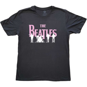 The Beatles - Band Silhouettes Uni Bl    i gruppen MERCHANDISE / T-shirt / Pop-Rock hos Bengans Skivbutik AB (5528959r)