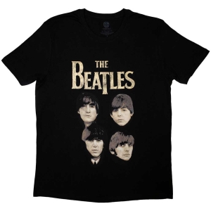 The Beatles - 4 Heads Uni Bl    i gruppen MERCH / T-Shirt / Rockoff_Nya April24 hos Bengans Skivbutik AB (5528962r)