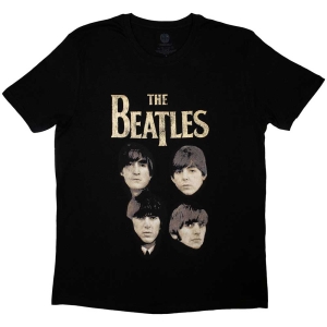 The Beatles - 4 Heads Uni Bl    i gruppen MERCHANDISE / T-shirt / Pop-Rock hos Bengans Skivbutik AB (5528962r)