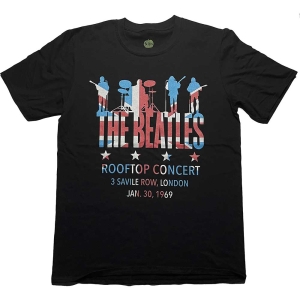 The Beatles - Rooftop Flag Uni Bl    i gruppen MERCHANDISE / T-shirt / Pop-Rock hos Bengans Skivbutik AB (5528975r)