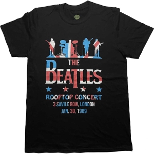 The Beatles - Drop T Rooftop Flag Uni Bl    i gruppen MERCH / T-Shirt / Rockoff_Nya April24 hos Bengans Skivbutik AB (5528976r)