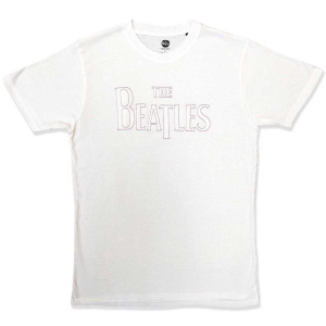 The Beatles - Drop T Embroidered Uni Wht    i gruppen MERCHANDISE / T-shirt / Pop-Rock hos Bengans Skivbutik AB (5528985r)