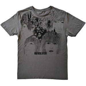 The Beatles - Revolver Uni Grey    i gruppen MERCH / T-Shirt / Rockoff_Nya April24 hos Bengans Skivbutik AB (5528987r)