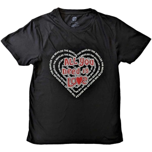 The Beatles - All You Need Is Love Heart Uni Bl    i gruppen MERCH / T-Shirt / Rockoff_Nya April24 hos Bengans Skivbutik AB (5529004r)