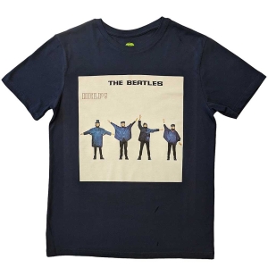 The Beatles - Help! Album Cover Uni Navy    i gruppen MERCH / T-Shirt / Rockoff_Nya April24 hos Bengans Skivbutik AB (5529015r)