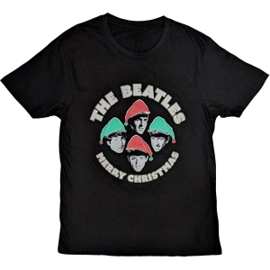 The Beatles - Xmas Hats Uni Bl    i gruppen MERCH / T-Shirt / Rockoff_Nya April24 hos Bengans Skivbutik AB (5529027r)