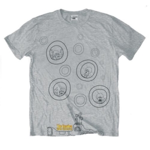 The Beatles - Bubbles Uni Grey    i gruppen MERCH / T-Shirt / Rockoff_Nya April24 hos Bengans Skivbutik AB (5529028r)