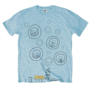 The Beatles - Bubbles Uni Lht Blue    i gruppen MERCH / T-Shirt / Rockoff_Nya April24 hos Bengans Skivbutik AB (5529029r)
