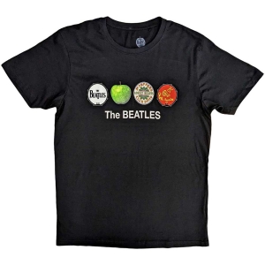 The Beatles - Apple & Drums Uni Bl    i gruppen MERCH / T-Shirt / Rockoff_Nya April24 hos Bengans Skivbutik AB (5529031r)