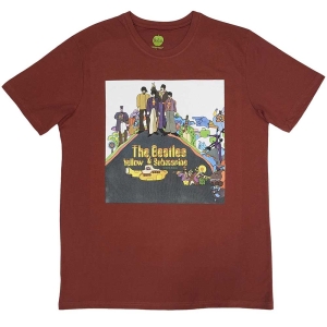 The Beatles - Yellow Submarine Album Cover Uni Red    i gruppen MERCH / T-Shirt / Rockoff_Nya April24 hos Bengans Skivbutik AB (5529040r)