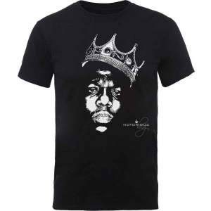Biggie Smalls - Crown Face Uni Bl    i gruppen MERCHANDISE / T-shirt / Hip Hop-Rap hos Bengans Skivbutik AB (5529258r)