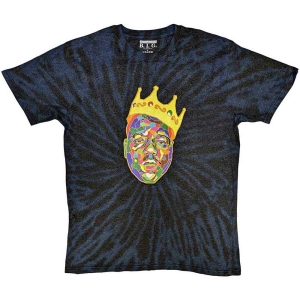 Biggie Smalls - Crown Uni Blue Dip-Dye    i gruppen MERCHANDISE / T-shirt / Hip Hop-Rap hos Bengans Skivbutik AB (5529262r)
