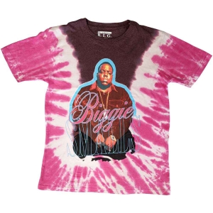 Biggie Smalls - Neon Glow Uni Pink Dip-Dye    i gruppen MERCHANDISE / T-shirt / Hip Hop-Rap hos Bengans Skivbutik AB (5529455r)