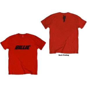 Billie Eilish - Racer Logo & Blohsh Uni Red    i gruppen MERCH / T-Shirt / Rockoff_Nya April24 hos Bengans Skivbutik AB (5529465r)