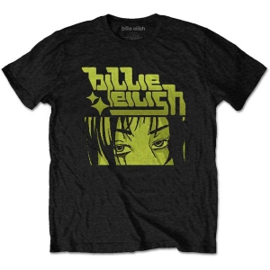 Billie Eilish - Anime Logo Uni Bl    i gruppen MERCH / T-Shirt / Rockoff_Nya April24 hos Bengans Skivbutik AB (5529474r)