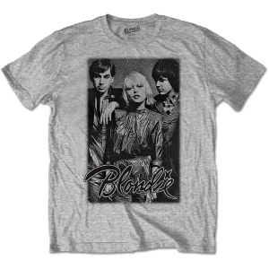 Blondie - Band Promo Uni Grey    i gruppen MERCH / T-Shirt / Rockoff_Nya April24 hos Bengans Skivbutik AB (5529801r)