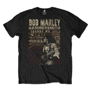 Bob Marley - Hammersmith '76 Uni Bl Eco    i gruppen MERCHANDISE / T-shirt / Reggae hos Bengans Skivbutik AB (5529819r)