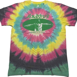 Bob Marley - Exodus Oval Uni Multi Dip-Dye    i gruppen MERCHANDISE / T-shirt / Reggae hos Bengans Skivbutik AB (5529840r)