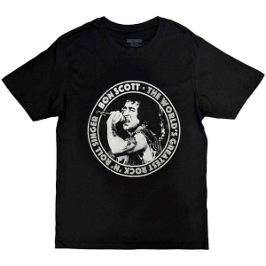 Bon Scott - Twgrrs Circle Uni Bl     (S) i gruppen MERCHANDISE / T-shirt / Hårdrock hos Bengans Skivbutik AB (5529947)