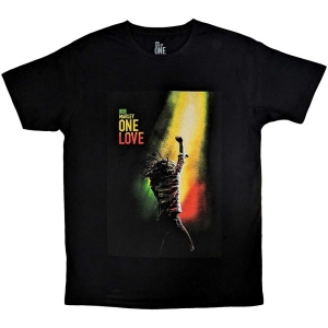 Bob Marley - One Love Movie Poster Uni Bl    i gruppen MERCHANDISE / T-shirt / Reggae hos Bengans Skivbutik AB (5530195r)