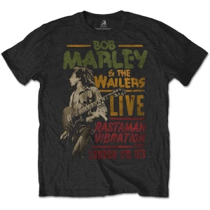 Bob Marley - Rastaman Vibration Tour 1976 Uni Bl    i gruppen MERCHANDISE / T-shirt / Reggae hos Bengans Skivbutik AB (5530203r)