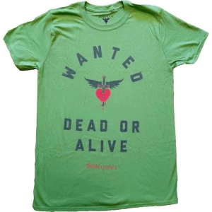 Bon Jovi - Wanted Uni Green    i gruppen MERCH / T-Shirt / Rockoff_Nya April24 hos Bengans Skivbutik AB (5530207r)