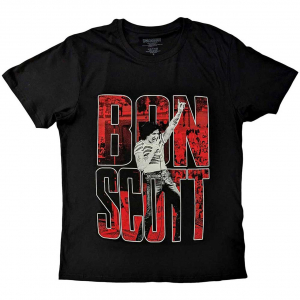 Bon Scott - Big Type Uni Bl    i gruppen MERCHANDISE / T-shirt / Hårdrock hos Bengans Skivbutik AB (5530212r)