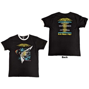 Boston - Us Tour '87 Ringer Uni Bl    i gruppen MERCH / T-Shirt / Rockoff_Nya April24 hos Bengans Skivbutik AB (5530214r)