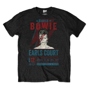 David Bowie - Earls Court '73 Uni Bl Eco    i gruppen MERCHANDISE / T-shirt / Pop-Rock hos Bengans Skivbutik AB (5530215r)
