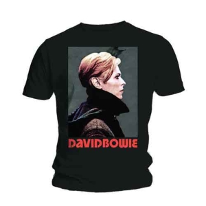 David Bowie - Low Portrait Uni Bl    i gruppen MERCH / T-Shirt / Rockoff_Nya April24 hos Bengans Skivbutik AB (5530235r)