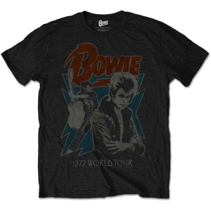 David Bowie - 1972 World Tour Uni Bl    i gruppen MERCHANDISE / T-shirt / Pop-Rock hos Bengans Skivbutik AB (5530237r)