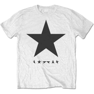 David Bowie - Blackstar Album Black Star Uni Wht    i gruppen MERCH / T-Shirt / Rockoff_Nya April24 hos Bengans Skivbutik AB (5530243r)