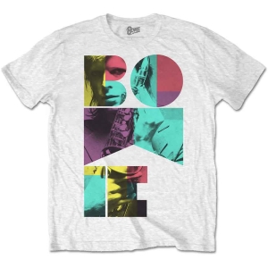 David Bowie - Colour Sax Uni Wht    i gruppen MERCH / T-Shirt / Rockoff_Nya April24 hos Bengans Skivbutik AB (5530245r)