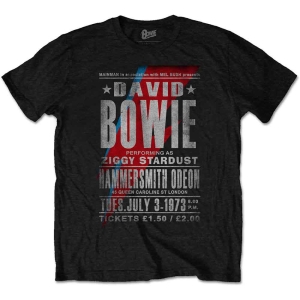 David Bowie - Hammersmith Odeon Uni Bl    i gruppen MERCH / T-Shirt / Rockoff_Nya April24 hos Bengans Skivbutik AB (5530254r)