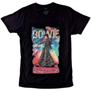 David Bowie - Moonage 11 Fade Glitter Uni Bl    i gruppen MERCH / T-Shirt / Rockoff_Nya April24 hos Bengans Skivbutik AB (5530632r)