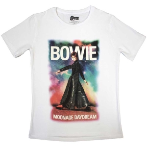 David Bowie - Moonage 11 Fade Lady Wht    i gruppen MERCH / T-Shirt / Rockoff_Nya April24 hos Bengans Skivbutik AB (5530634r)