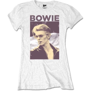 David Bowie - Packaged Smoking Lady Wht    i gruppen MERCHANDISE / T-shirt / Pop-Rock hos Bengans Skivbutik AB (5530637r)