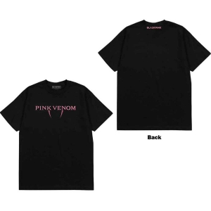 Blackpink - Pink Venom Logo Uni Bl i gruppen MERCHANDISE / T-shirt / K-Pop hos Bengans Skivbutik AB (5530641r)