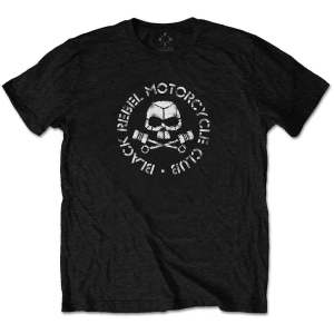 Black Rebel Motorcycle Club - Piston Skull Uni Bl    i gruppen MERCH / T-Shirt / Rockoff_Nya April24 hos Bengans Skivbutik AB (5530648r)