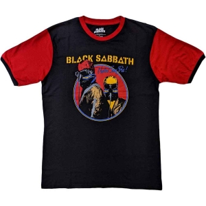 Black Sabbath - Never Say Die Uni Bl/Orange Raglan:  i gruppen MERCHANDISE / T-shirt / Hårdrock hos Bengans Skivbutik AB (5530661r)