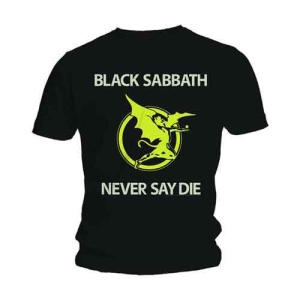 Black Sabbath - Never Say Die Uni Bl    i gruppen MERCH / T-Shirt / Rockoff_Nya April24 hos Bengans Skivbutik AB (5530666r)