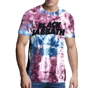 Black Sabbath - Wavy Logo Uni Blue Dip-Dye    i gruppen MERCHANDISE / T-shirt / Hårdrock hos Bengans Skivbutik AB (5530687r)