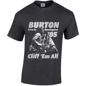 Cliff Burton - Flag Retro Uni Heather     (M) i gruppen MERCHANDISE / T-shirt / Hårdrock hos Bengans Skivbutik AB (5530794)