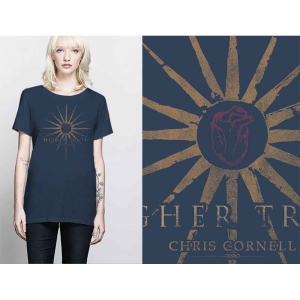 Chris Cornell - Higher Truth Lady Navy    i gruppen MERCHANDISE / T-shirt / Hårdrock hos Bengans Skivbutik AB (5531075r)