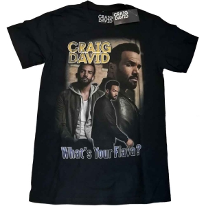 Craig David - What's Your Flava Homage Uni Bl    i gruppen MERCHANDISE / T-shirt / RnB-Soul hos Bengans Skivbutik AB (5531077r)